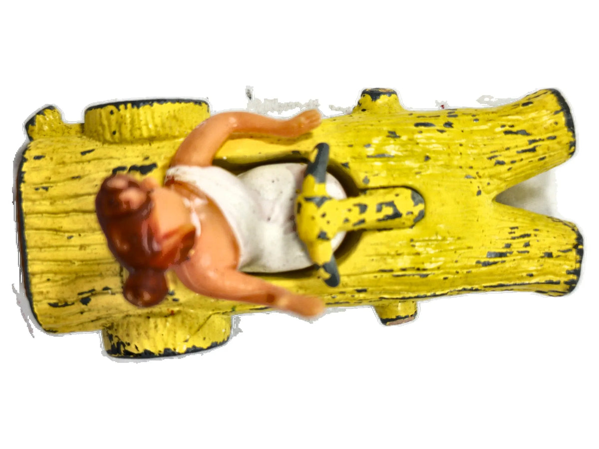 Wilma Flintstone Car Corgi 1969 Żółty 1:55 Made in United Kingdom – zdjęcie 8
