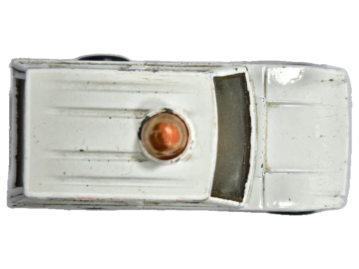 NO.20 POLICE PATROL, Matchbox 1975, Die cast NO20, Biały, 1:64, Resoraki – zdjęcie 8