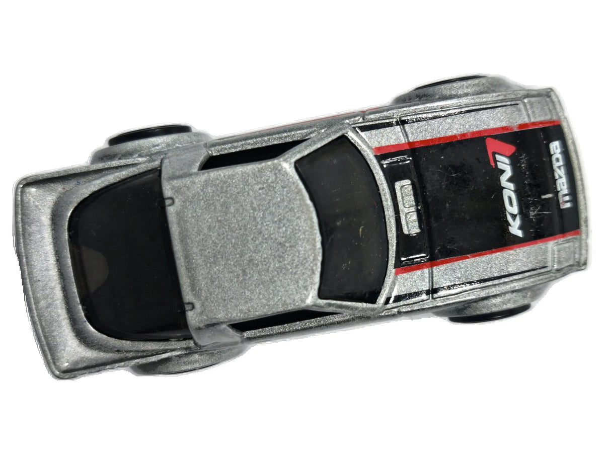 Mazda Rx-7 Hot Wheels HW Speed Graphics 1:64 KONI7 Luzak Srebrny – zdjęcie 8