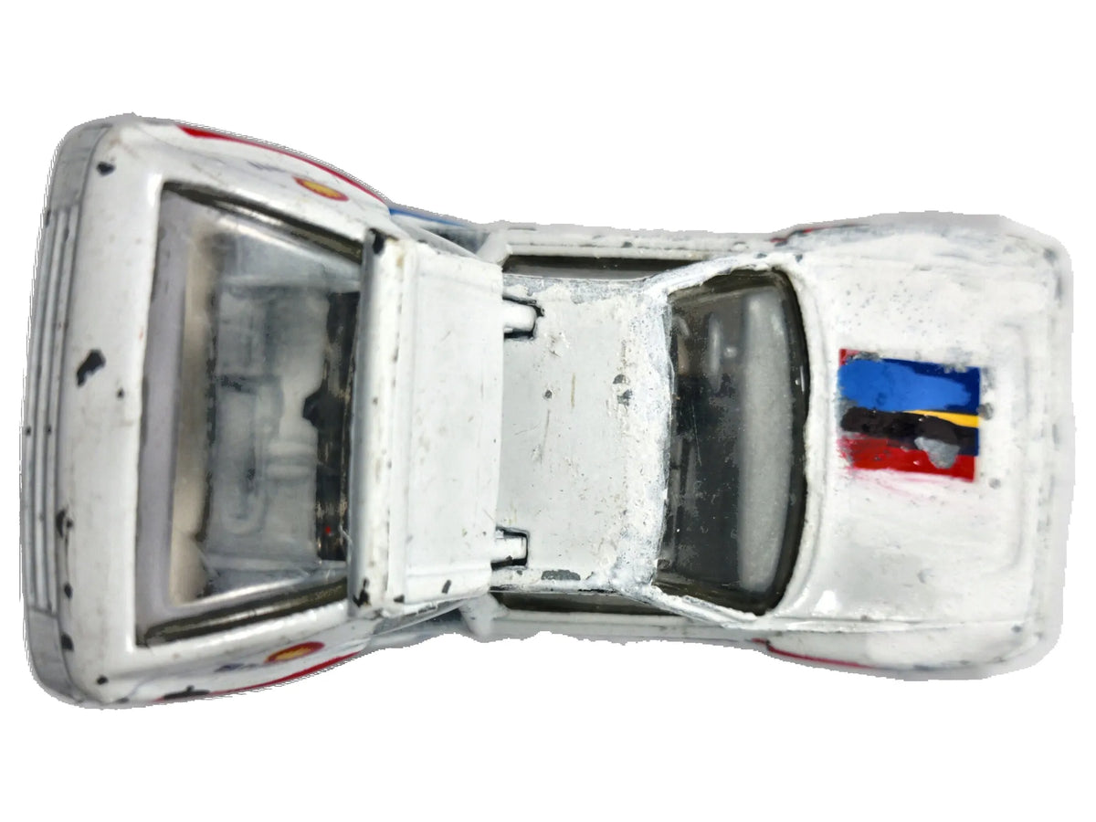 PEUGEOT 205 TURBO 16, Shell, Matchbox 1984, Die cast, Biały, 1:55, Resoraki – zdjęcie 8