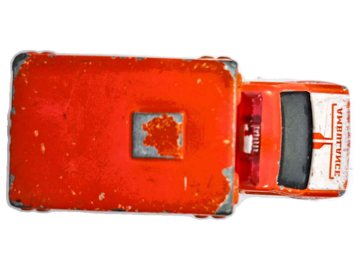 AMBULANCE, Matchbox 1996, Die cast 150, Pomarańczowy, 1:64, Resoraki – zdjęcie 8