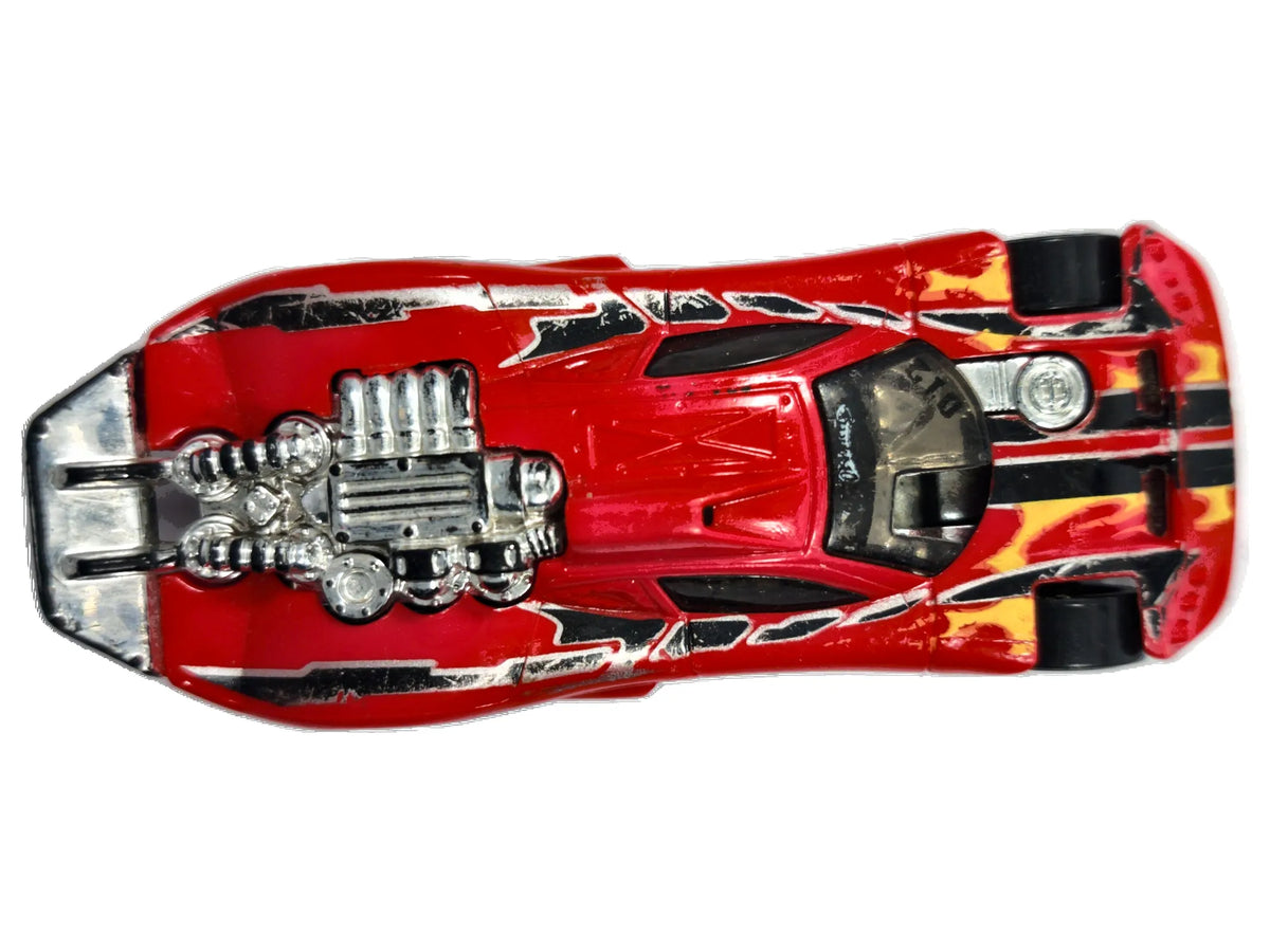 Spine Buster Hot Wheels 2006 1:64 Luzak Czerwony – zdjęcie 8