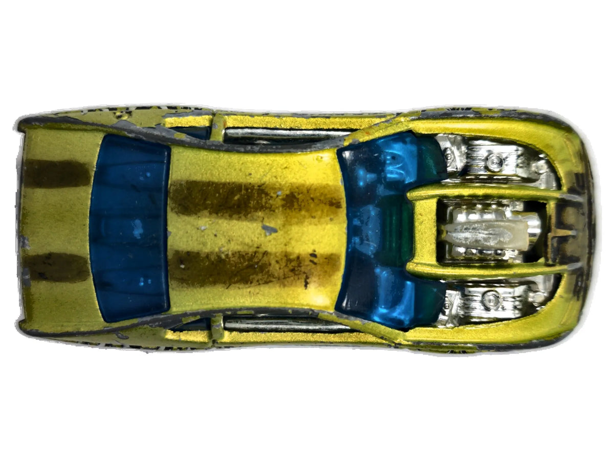 Muscle car Overbored 454 Hot Wheels 2001 Żółty 1:64 – zdjęcie 8