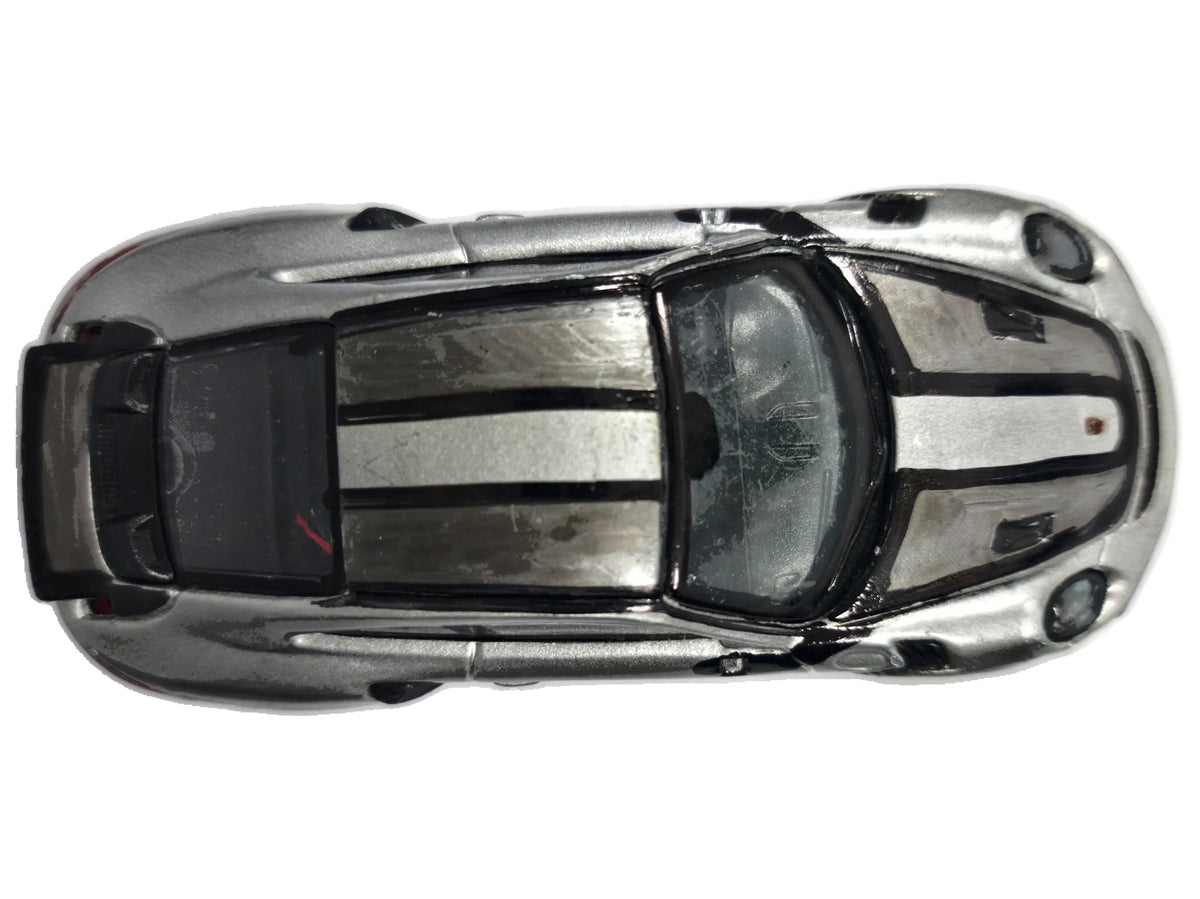 PORSCHE 911 GT2 RS, Bburago, Die cast 12108, Srebrny, 1:43, Resoraki – zdjęcie 8