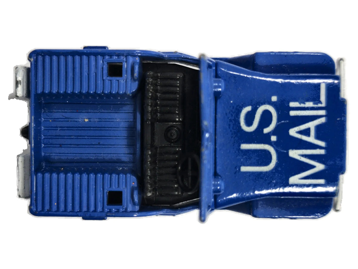 Sleet-N-Snow Matchbox 1976 Niebieski 1:64 Made in England Jeep U.S. MAIL – zdjęcie 8