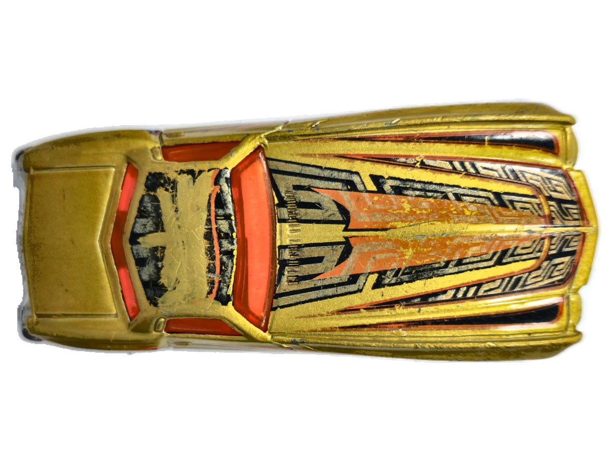 '74 CHEVY MONTE CARLO, Seria Hardnoze, Hot Wheels 2003, Die cast Złoty 1:64 – zdjęcie 8