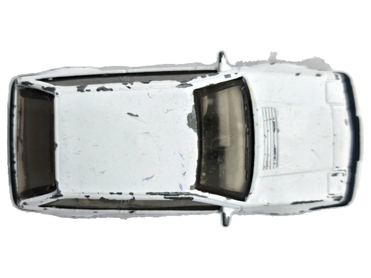 VOLVO 480 ES Policja Matchbox 1987 Biały 1:54 Made in Macau – zdjęcie 8