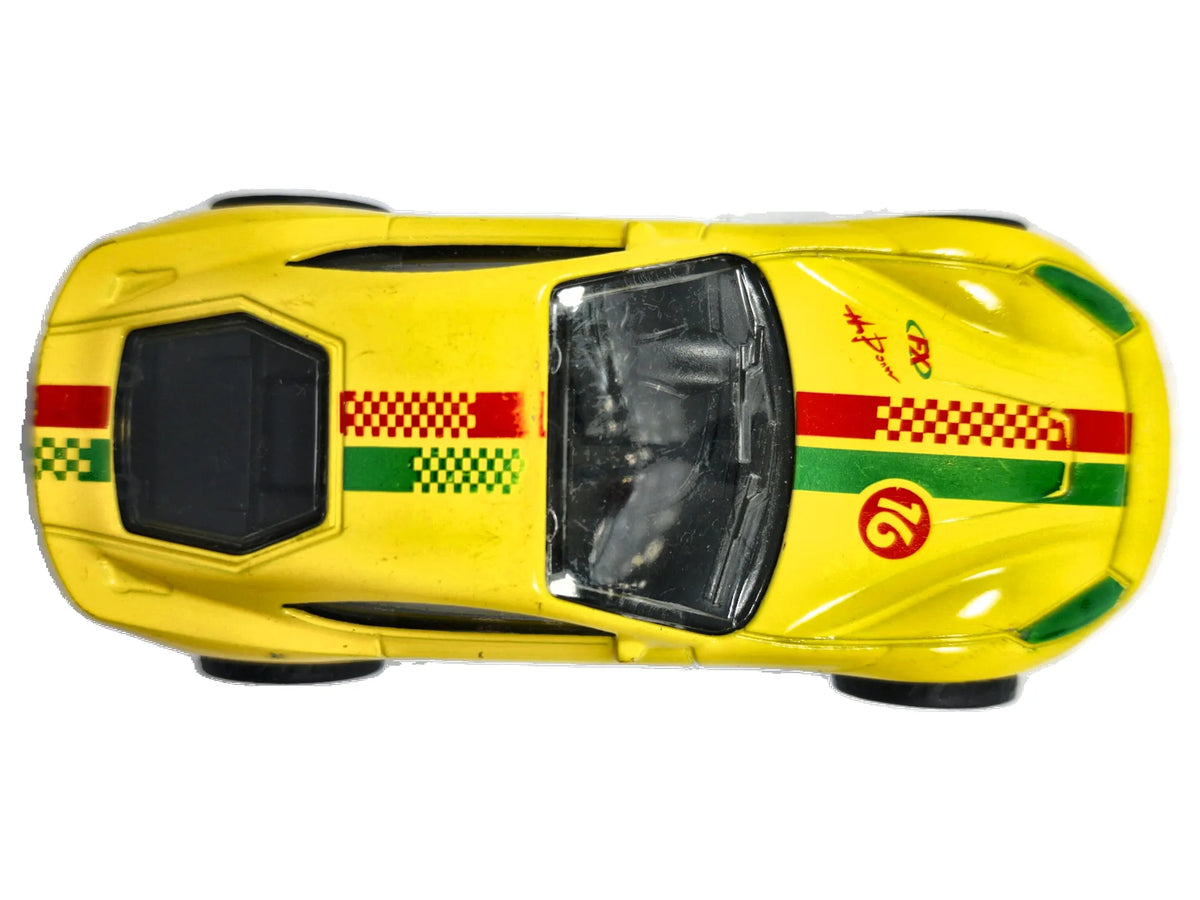 JAK FERRARI F12 BERLINETTA, Unbranded 2014, Die cast, Żółty, 1:54, Resoraki – zdjęcie 8