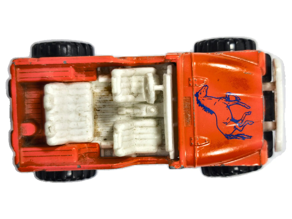 JEEP TERENOWY, Corgi Ok 1980, Made in Gt Britan, Pomarańczowy 1:64 Resoraki – zdjęcie 8