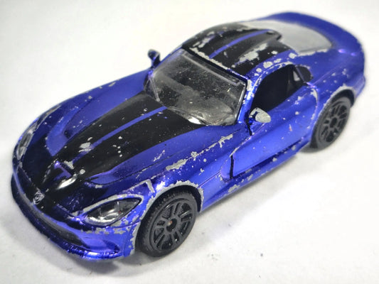 DODGE VIPER, Majorette 2016, Die cast REF:238B, Niebieski, 1:60, Resoraki – zdjęcie 2