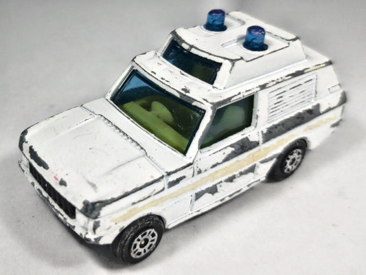 RANGE ROVER POLICE Corgi Juniors Corgi '80 Biały 1:55 Made in Gt Britain – zdjęcie 2