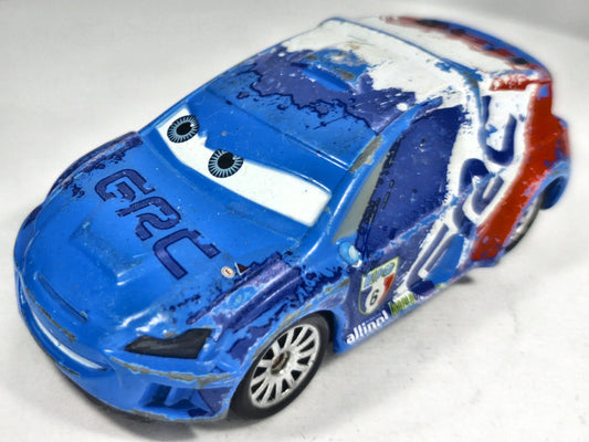 Raoul ÇaRoule Disney Cars 1:64 Samochód rajdowy allinol Luzak Niebieski – zdjęcie 2