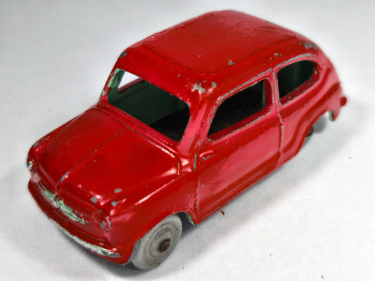 FIAT 600 Dinky Toys '60 Czerwony 1:43 Made in England – zdjęcie 2