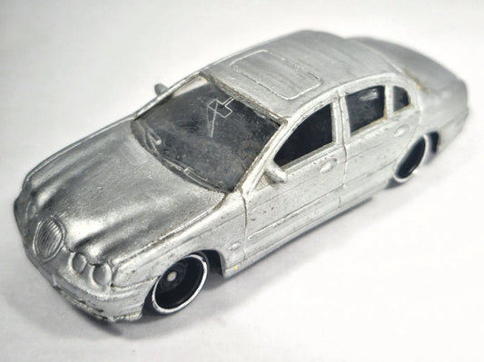 JAGUAR S-TYPE, Welly, Die cast No.2035, Srebrny, 1:60, Resoraki – zdjęcie 2