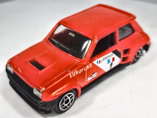 RENAULT 5 TURBO, Solido 1982, Vintage Die cast 321, Czerwony 1:43, Resoraki – zdjęcie 2