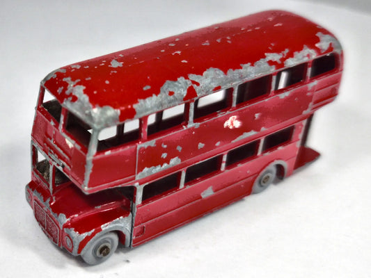 ROUTEMASTER Matchbox '60 Czerwony 1:87 Made in England – zdjęcie 2