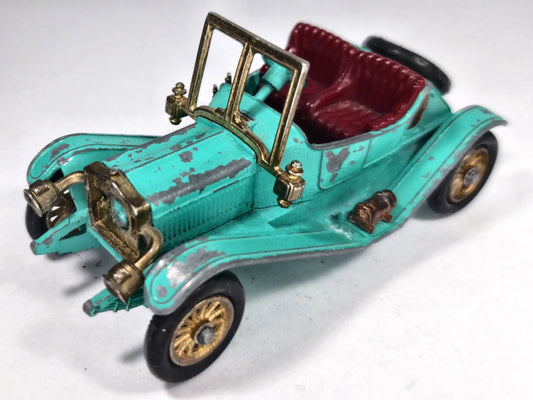 1911 MAXWELL ROADSTER Matchbox '70 Turkusowy 1:43 Made in England – zdjęcie 2