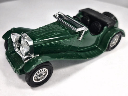 1936 SS 100 JAGUAR Roadster Matchbox 1977 Zielony 1:43 Made in England – zdjęcie 2