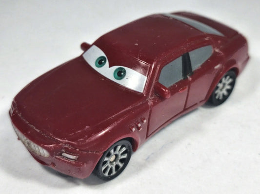 CARLO MASERATI #25, Auta 2 Disney/Pixar, FSHBWL, Bordowy, 1:64, Resoraki – zdjęcie 2