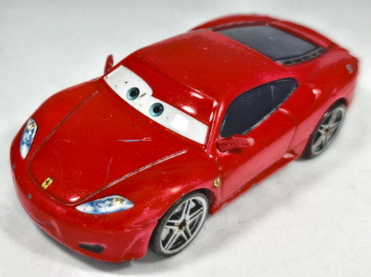 Ferrari F430 Disney/Pixar Cars 1:64 Luzak Czerwony Auta – zdjęcie 2