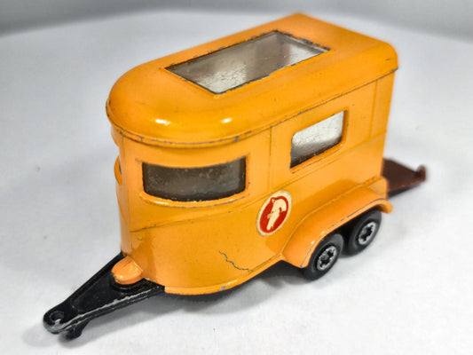 Przyczepa PONY HORSE TRAILER Matchbox Pomarańczowy 1:72 Made in England – zdjęcie 2