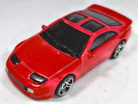 Nissan 300ZX TT Hot Wheels 2018 1:64 Coupe Luzak Czerwony Sportowy – zdjęcie 2