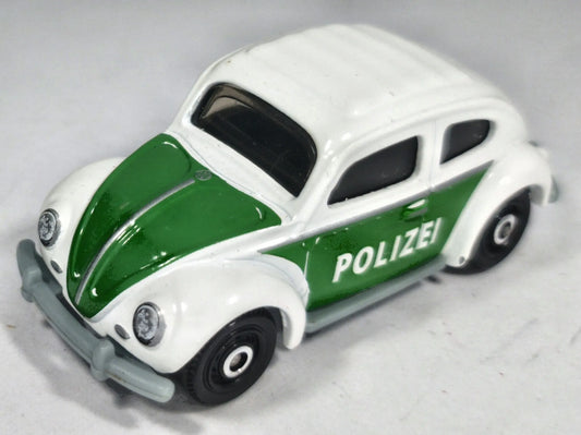 '62 Volkswagen Beetle Mainline Policja Matchbox 2017 Biały 1:51 – zdjęcie 2
