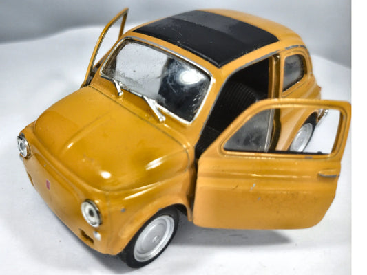 Fiat Nuova 500 Welly Musztardowy 1:22 – zdjęcie 2