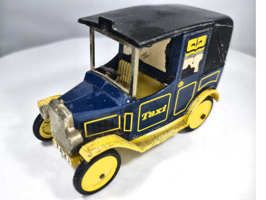 "Happy Cab" Taxi Dinky Toys '70 Niebieski 1:34 Made in England – zdjęcie 2