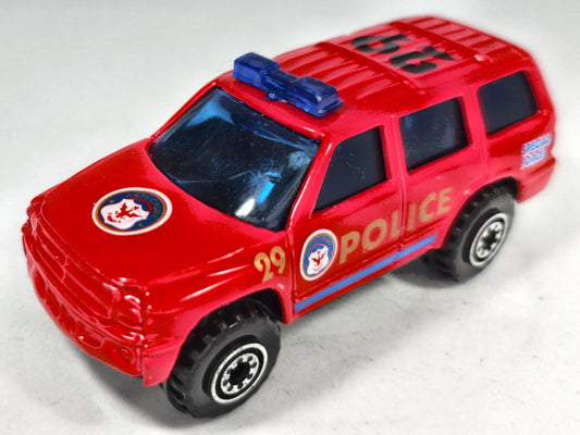 Dodge Durango Mei Sheng 1:64 POLICE #29 Luzak Czerwony Policja – zdjęcie 2
