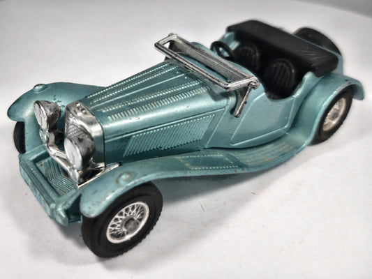 1938 Ss 100 Jaguar Matchbox 1977 Turkusowy 1:43 Made in England – zdjęcie 2