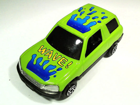 Jak Toyota RAV4 SUV Wave, Vintage (Yatming?) Resoraki Die cast Zielony 1:64 – zdjęcie 2