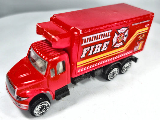 Vintage Fire Truck 1:55 Wóz strażacki Luzak Czerwony Straż pożarna – zdjęcie 2