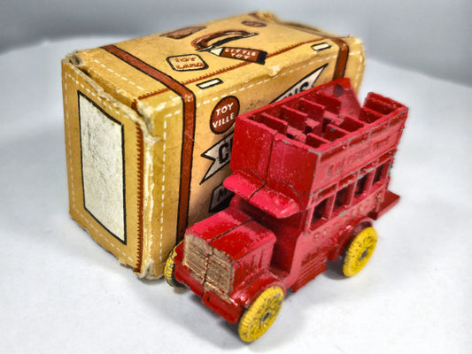 Autobus Piętrowy DECKER LONDON BUS Charbens '60 Czerw. 1:87 Made in England – zdjęcie 2