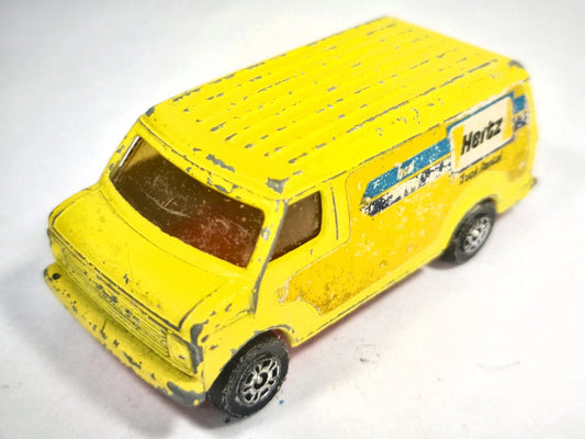 U.S. VAN Hertz, Corgi, Made in Gt Britain, Die cast, Żółty, 1:64, Resoraki – zdjęcie 2
