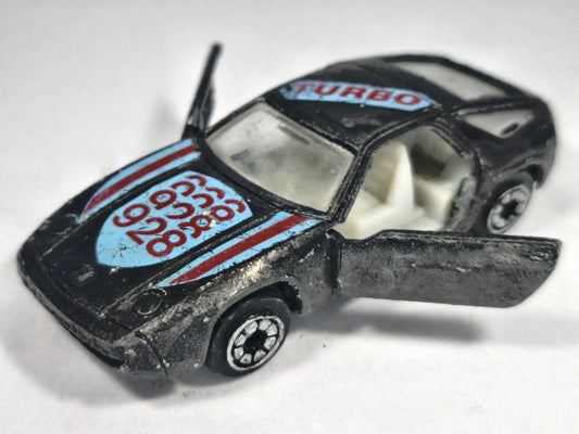 PORSCHE 928 TURBO, Zylmex 1980-1984, Die cast, Grafitowy, 1:72, Resoraki – zdjęcie 2