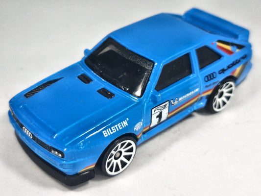 ’84 AUDI SPORT QUATTRO, Hot Wheels 2018, Die cast FMG04, Niebieski, 1:64 – zdjęcie 2