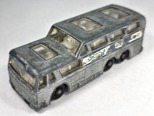 Autobus COACH Matchbox Series Matchbox '60 Srebrny 1:72 Made in England – zdjęcie 2