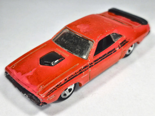 '/'71 DODGE CHALLENGER, Hot Wheels 2010, Die cast D22, Czerwony, 1:64 – zdjęcie 2