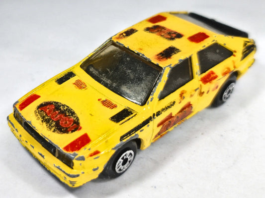 Audi Quattro Rally MC Toy Superfast 1:64 Made in England Luzak Żółty – zdjęcie 2