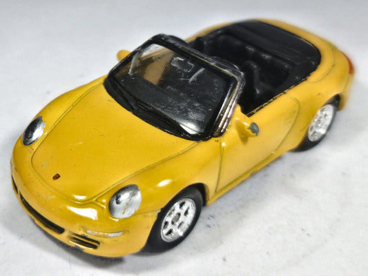 Porsche 911 Carrera Cabriolet Welly 1:58 Luzak Żółty – zdjęcie 2