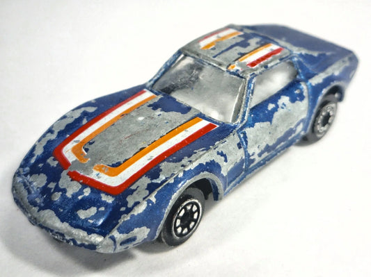 CHEVROLET CORVETTE 1979, Yatming 1983, Die cast, Niebieski, 1:64, Resoraki – zdjęcie 2