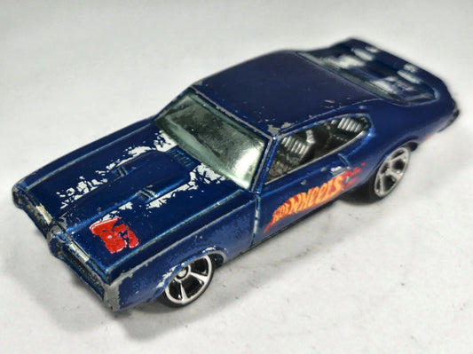 '69 Pontiac Gto Matchbox 1:60 Made in France Luzak Niebieski – zdjęcie 2