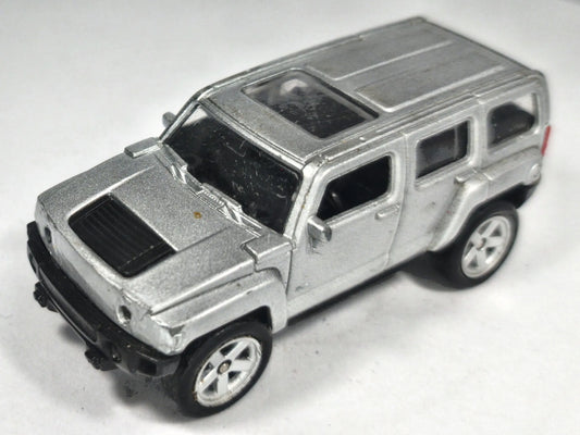 Hummer H2 Welly 1:64 Luzak Srebrny – zdjęcie 2