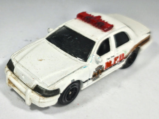 Ford Crown Victoria Police Matchbox 2006 1:64 K-9 Luzak Biały Policja – zdjęcie 2