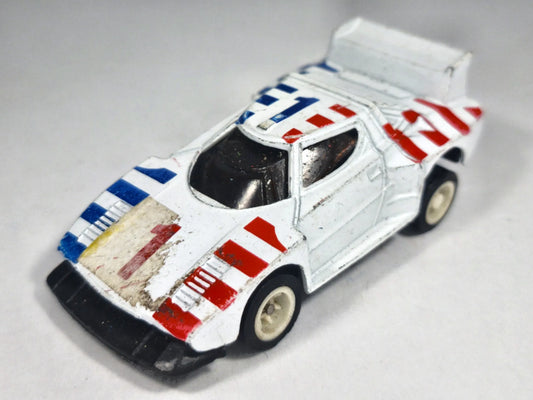 Jak Lancia Stratos Turbo #1, Summer, Vintage Die cast, Biały 1:64, Resoraki – zdjęcie 2
