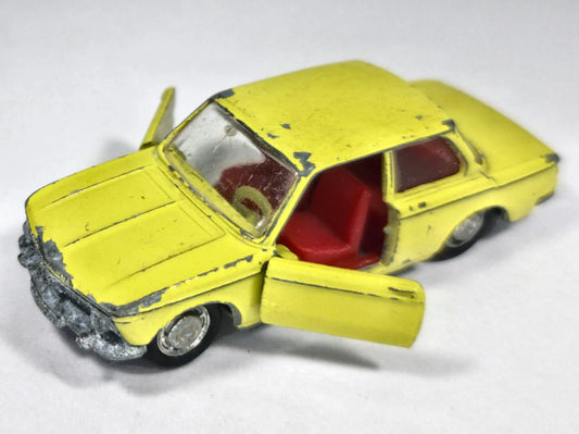 Bmw 1600 Schuco '70 Żółty 1:64 Made in Germany – zdjęcie 2