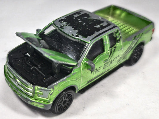 Ford F-150 Majorette 1:72 Pickup BEAST Luzak Zielony – zdjęcie 2