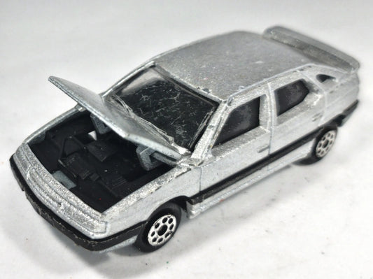 Citroën XM Majorette '90 1:64 Made in France Luzak Srebrny – zdjęcie 2