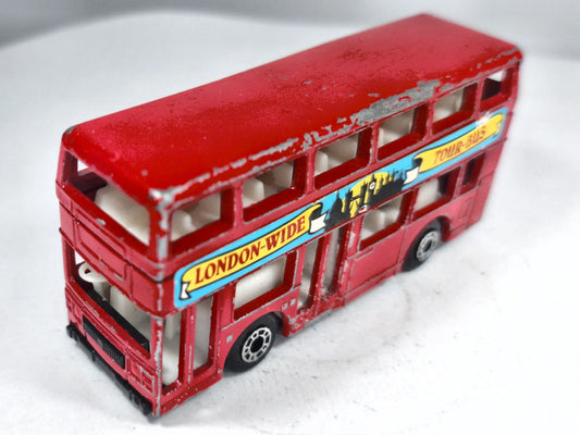 Leyland Titan Tins Toys 1:64 Autobus Piętrowy LONDON-WIDE TOUR BUS Luzak – zdjęcie 2